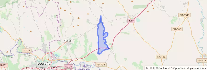 Mapa de ubicacion de Torres del Río.