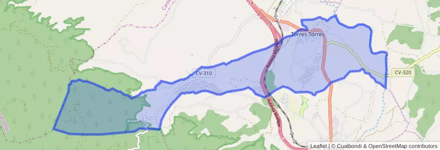Mapa de ubicacion de Torres Torres.