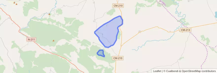 Mapa de ubicacion de Torrubia.