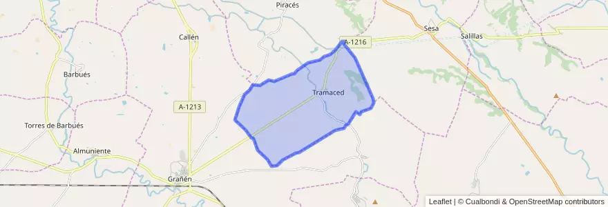 Mapa de ubicacion de Tramaced.
