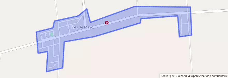 Mapa de ubicacion de Tres de Mayo.