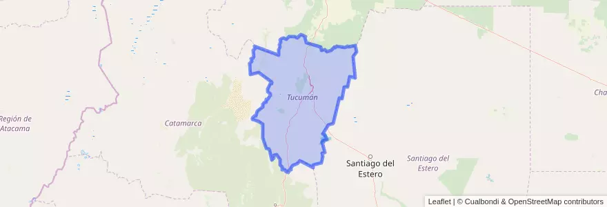 Mapa de ubicacion de トゥクマン州.