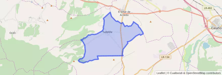 Mapa de ubicacion de Tudelilla.