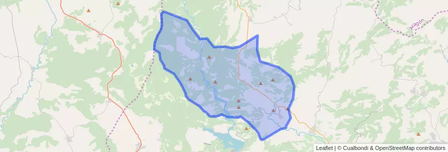 Mapa de ubicacion de Tuéjar.