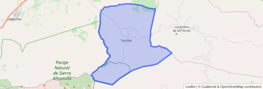 Mapa de ubicacion de Turrillas.