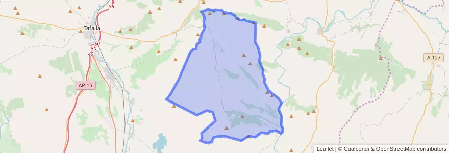 Mapa de ubicacion de Ujué / Uxue.