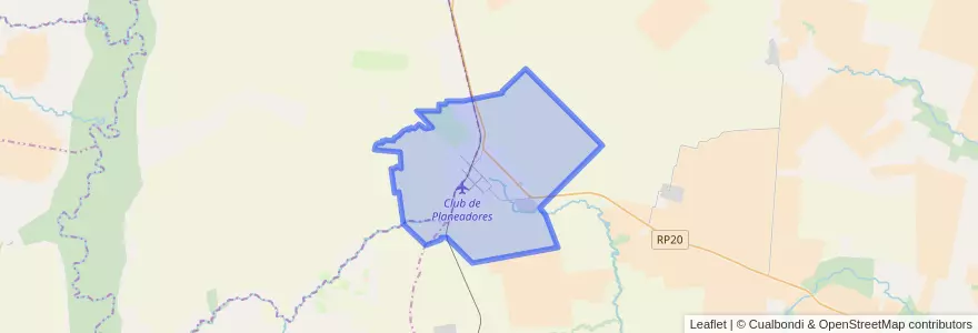 Mapa de ubicacion de Urdinarrain.