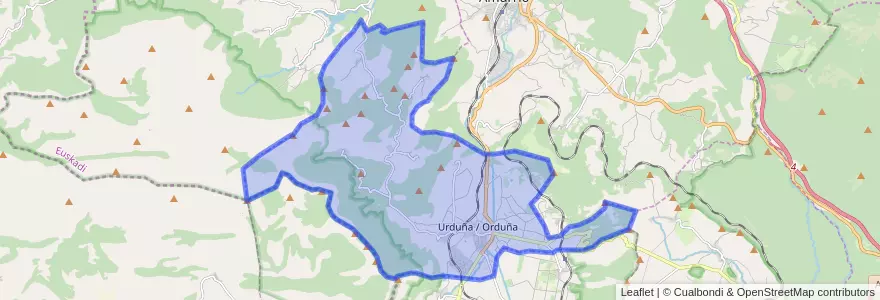 Mapa de ubicacion de Urduña / Orduña.