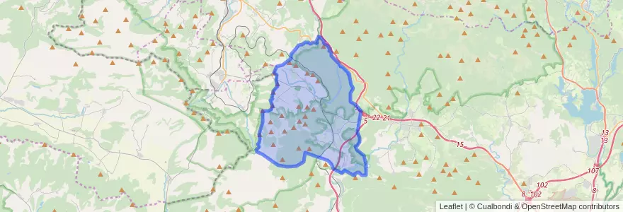 Mapa de ubicacion de Urkabustaiz.