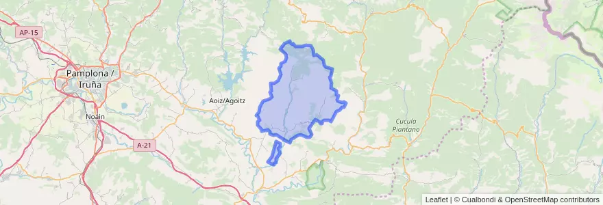 Mapa de ubicacion de Urraul Alto.