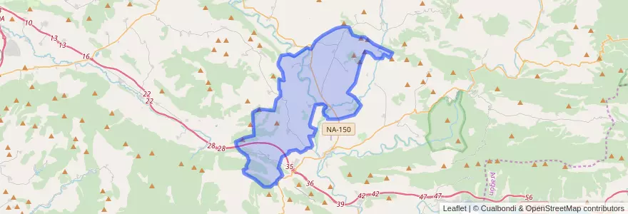 Mapa de ubicacion de Urraul Bajo.