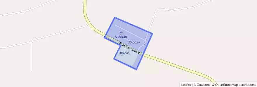 Mapa de ubicacion de Utracán.