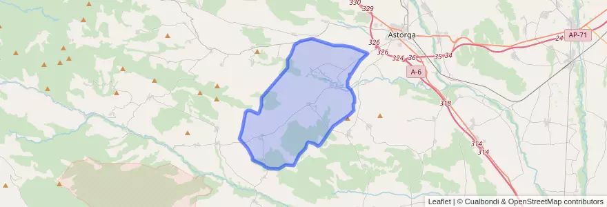 Mapa de ubicacion de Val de San Lorenzo.