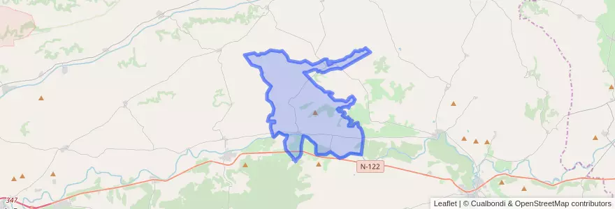 Mapa de ubicacion de Valbuena de Duero.