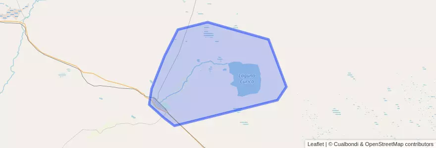 Mapa de ubicacion de Valcheta.