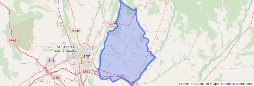 Mapa de ubicacion de Valdefresno.