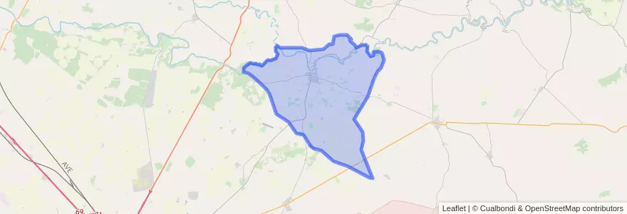 Mapa de ubicacion de Valdeganga.