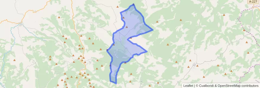 Mapa de ubicacion de Valdelinares.