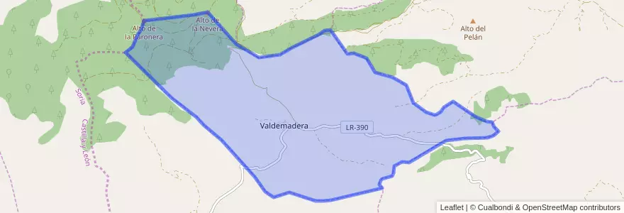 Mapa de ubicacion de Valdemadera.