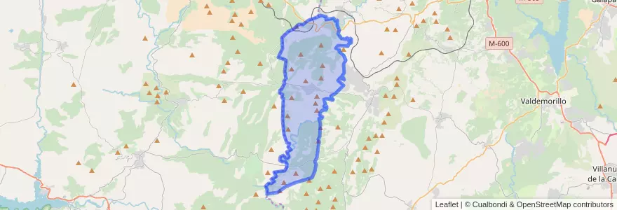 Mapa de ubicacion de Valdemaqueda.