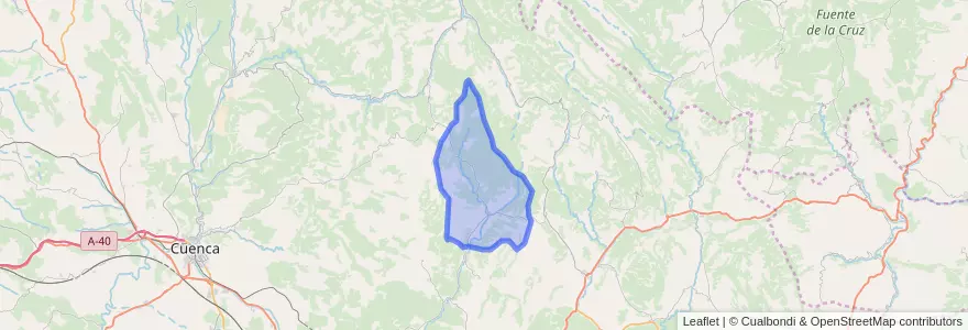 Mapa de ubicacion de Valdemoro-Sierra.