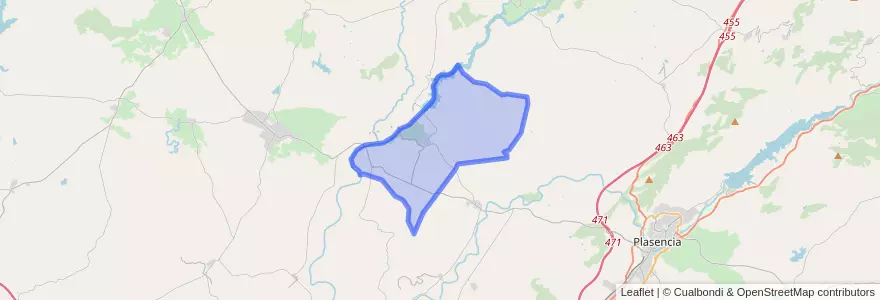 Mapa de ubicacion de Valdeobispo.
