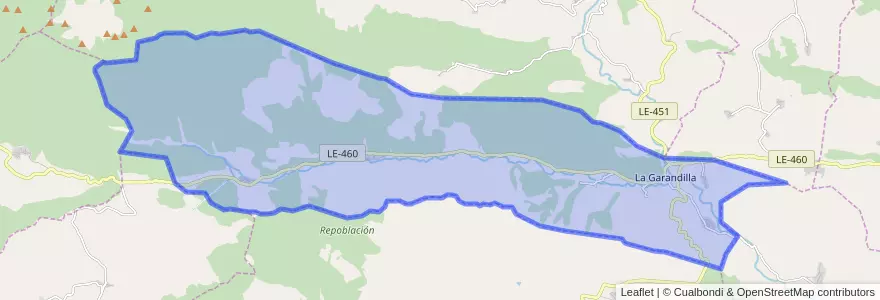 Mapa de ubicacion de Valdesamario.