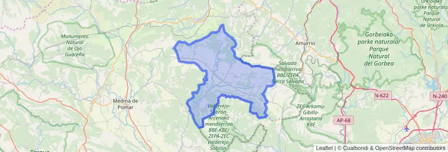 Mapa de ubicacion de Valle de Losa.