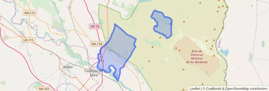 Mapa de ubicacion de Valtierra.