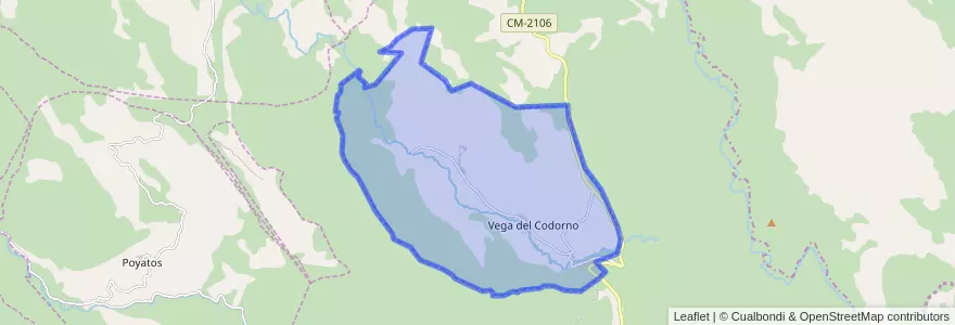 Mapa de ubicacion de Vega del Codorno.