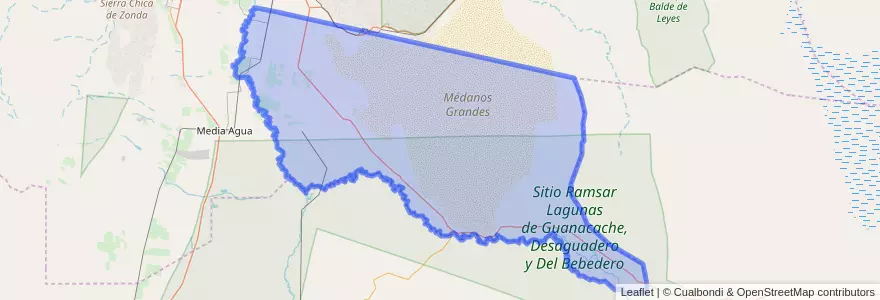 Mapa de ubicacion de 25 de Mayo.