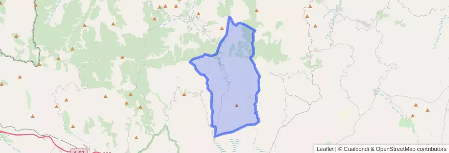 Mapa de ubicacion de Velefique.
