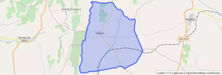 Mapa de ubicacion de Vellisca.
