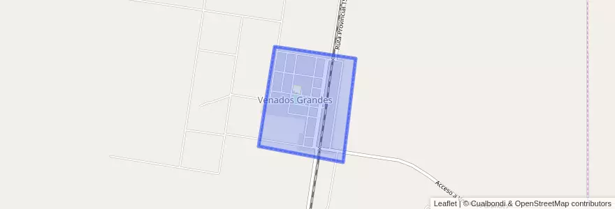 Mapa de ubicacion de Venados Grandes.