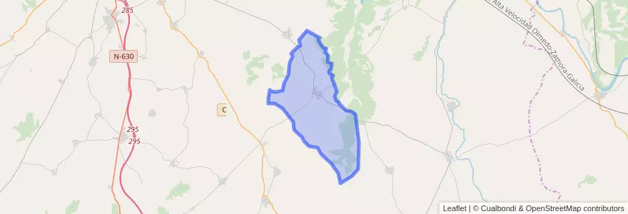 Mapa de ubicacion de Venialbo.