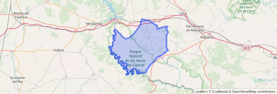 Mapa de ubicacion de Venta del Moro.