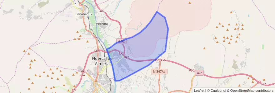Mapa de ubicacion de Viator.