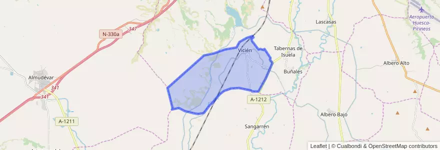 Mapa de ubicacion de Vicién.