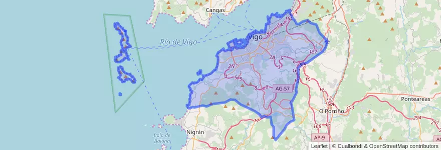 Mapa de ubicacion de فيغو.