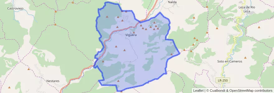 Mapa de ubicacion de Viguera.