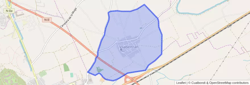 Mapa de ubicacion de Vilabertran.