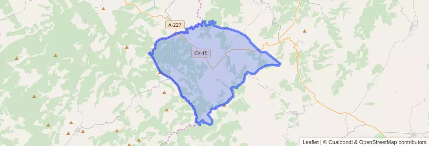Mapa de ubicacion de Vilafranca / Villafranca del Cid.