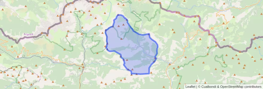 Mapa de ubicacion de Vilallonga de Ter.