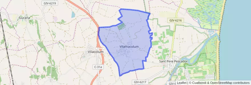 Mapa de ubicacion de Vilamacolum.