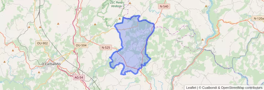 Mapa de ubicacion de Vilamarín.