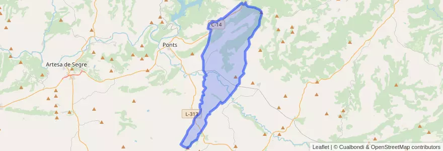 Mapa de ubicacion de Vilanova de l'Aguda.
