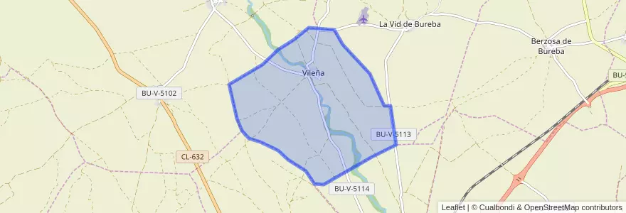 Mapa de ubicacion de Vileña.