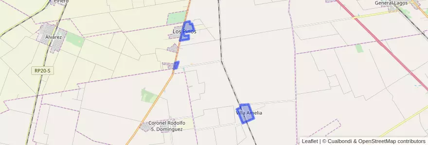 Mapa de ubicacion de Villa Amelia.