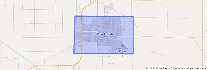 Mapa de ubicacion de Villa Ángela.