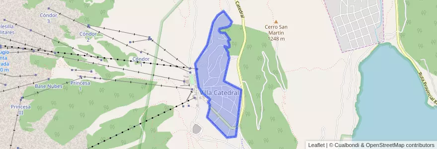 Mapa de ubicacion de Villa Catedral.